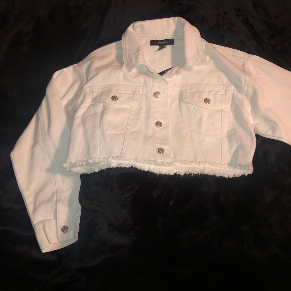 Brand New Forever 21 Cropped Jean Jacket